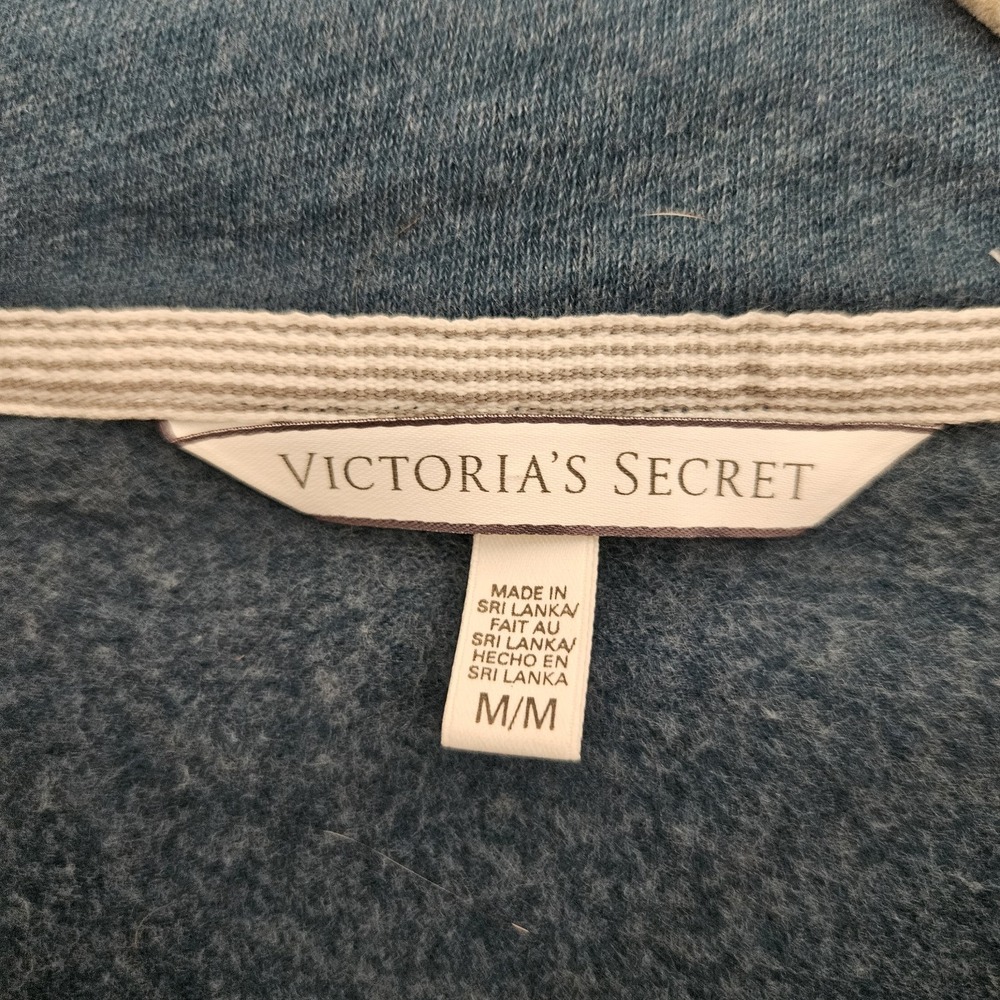 Victoria's Secret VS Angel Wings Zip Up Hoodie Size Medium Blue - Picture 3 of 6